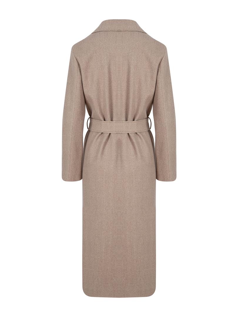 DIOKSI Belted Long Coat With Pockets