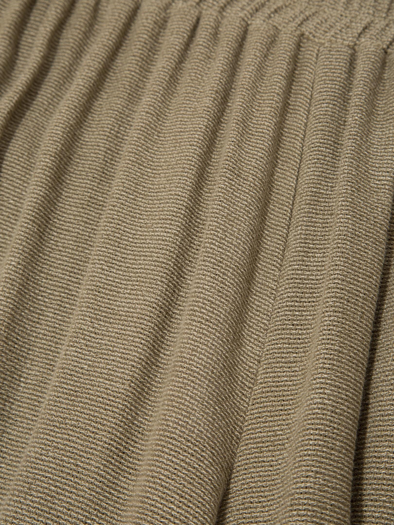 Elastic Waistband Loose Fit Draped Pants - Khaki Trousers Modelleri