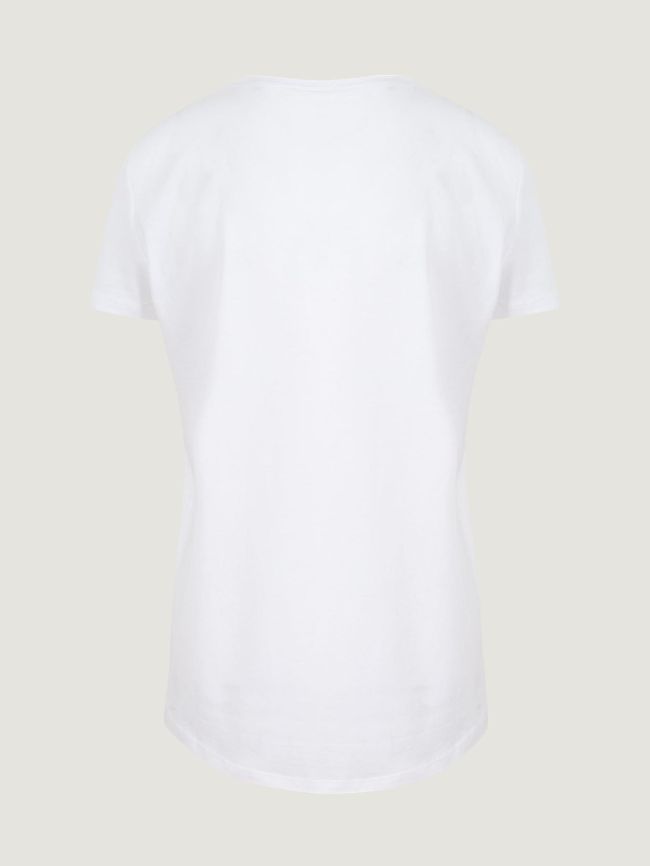 Biker Collar Basic T-Shirt - White T-shirt Modelleri