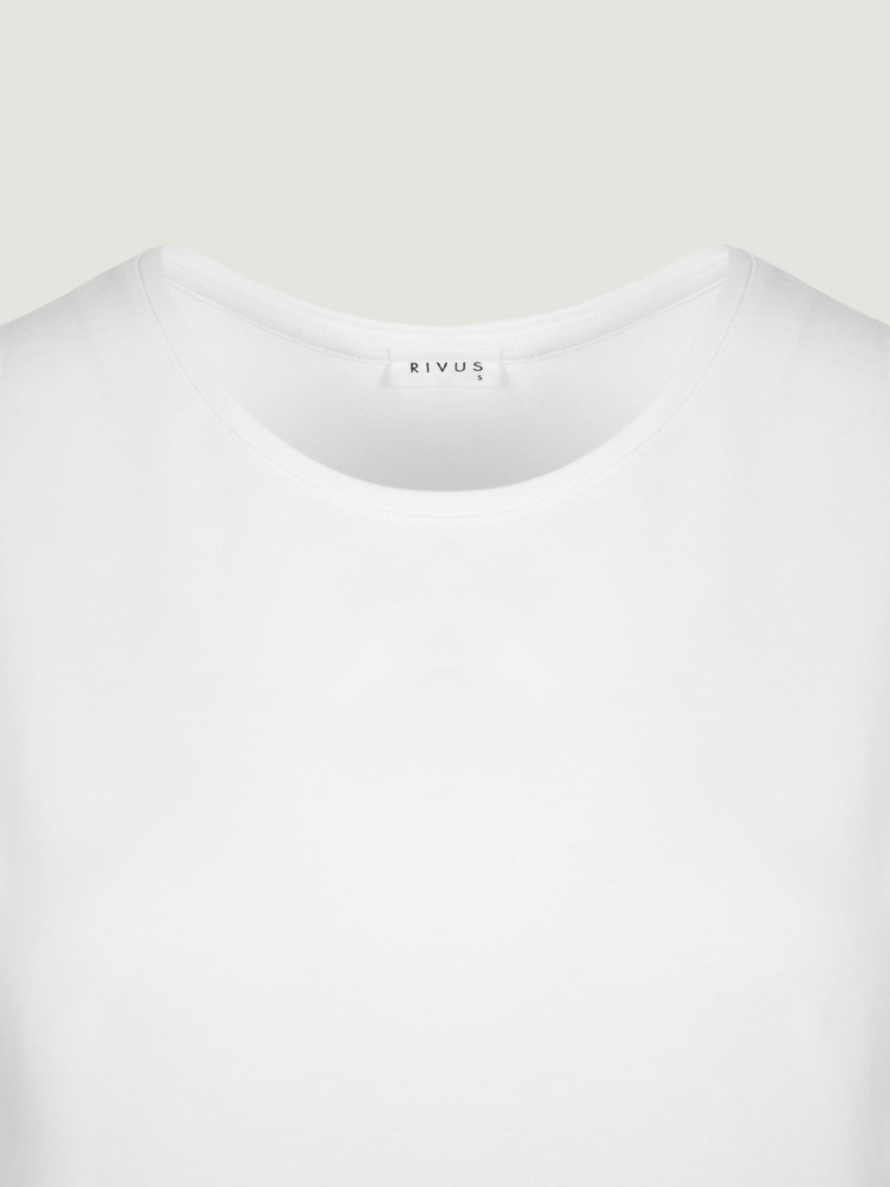 Biker Collar Basic T-Shirt - White T-shirt Modelleri
