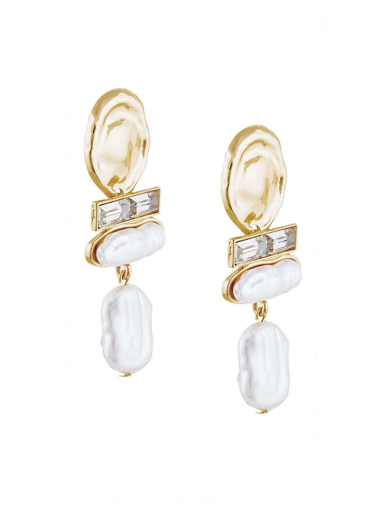 Bead Dangle Earrings - Gold Earrings Modelleri