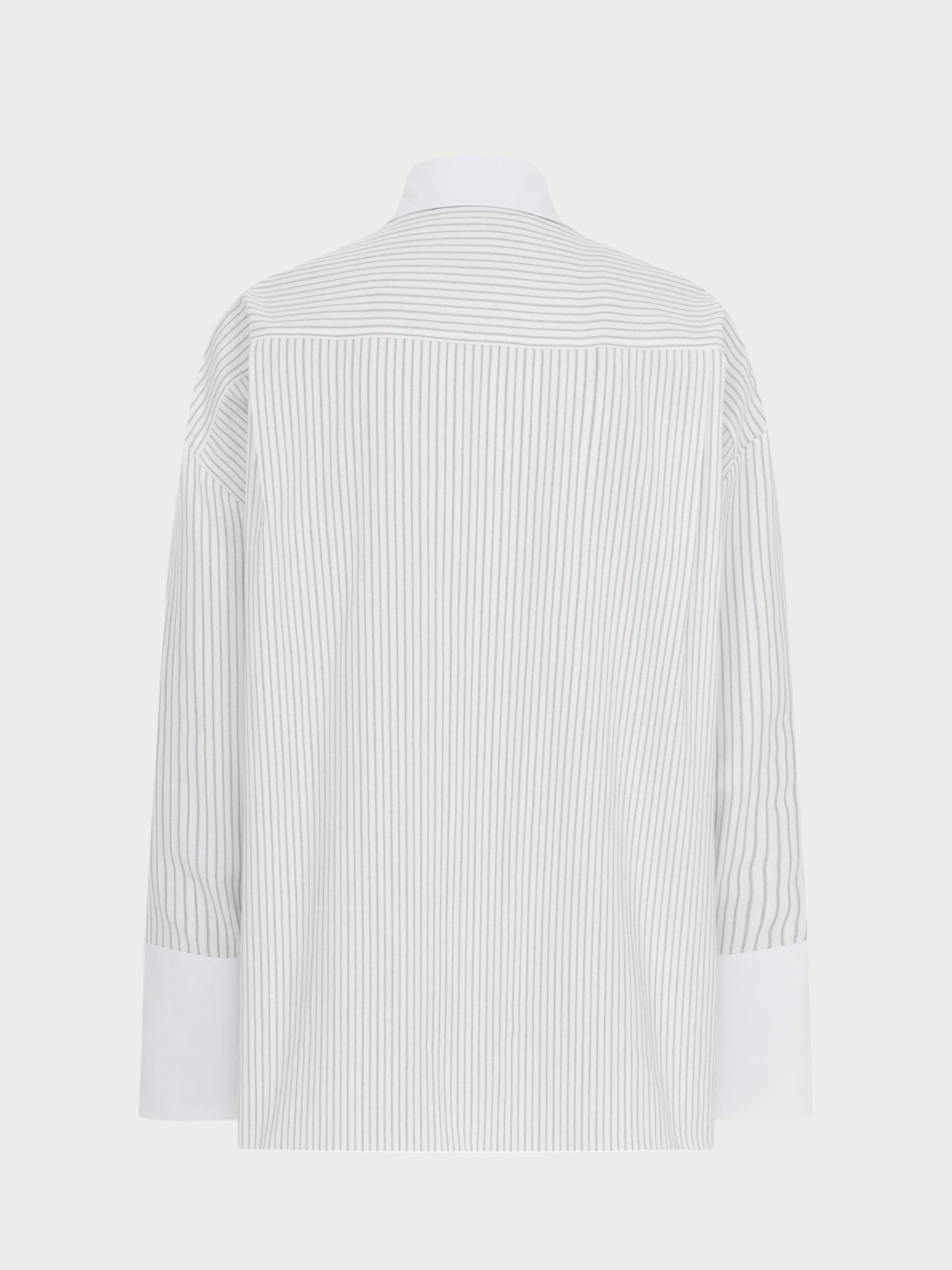Pocket Handkerchief Detail Oversized Striped Shirt Shirt Modelleri