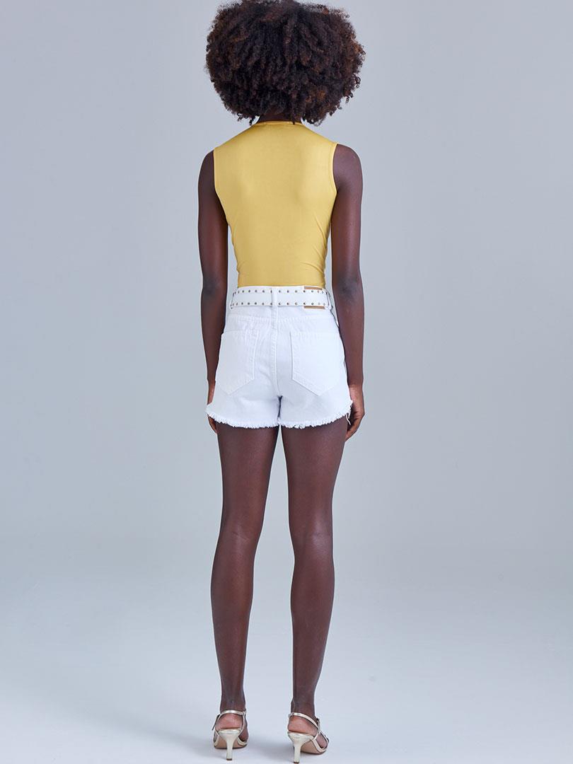 Sleeveless Iconic Bodysuit - Yellow