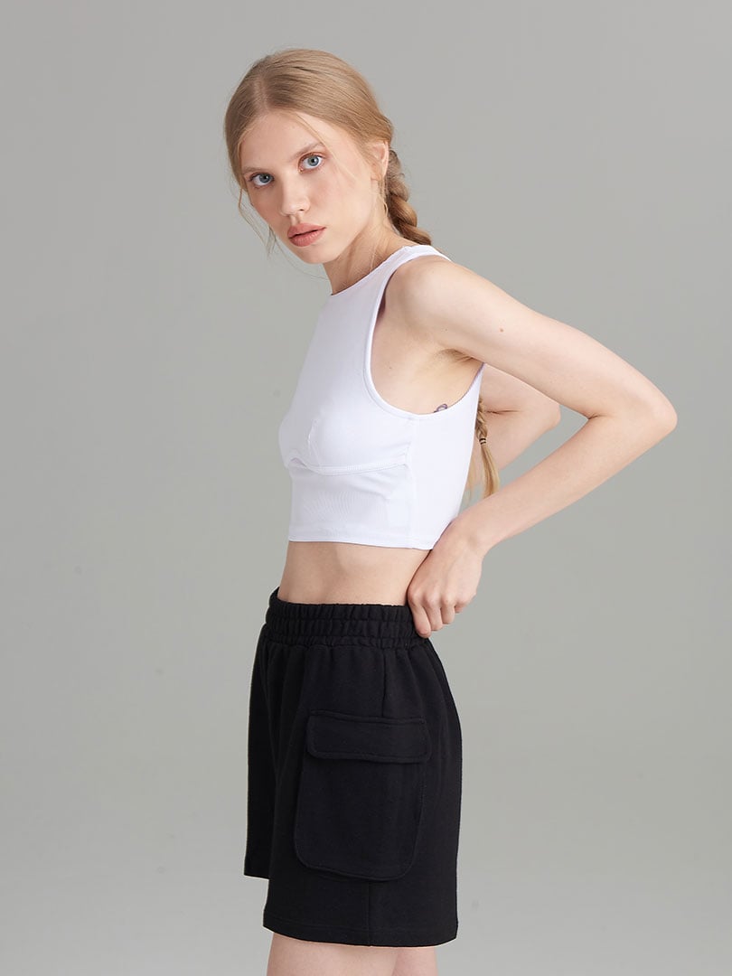Detaylı Kaşkorse Crop Atlet