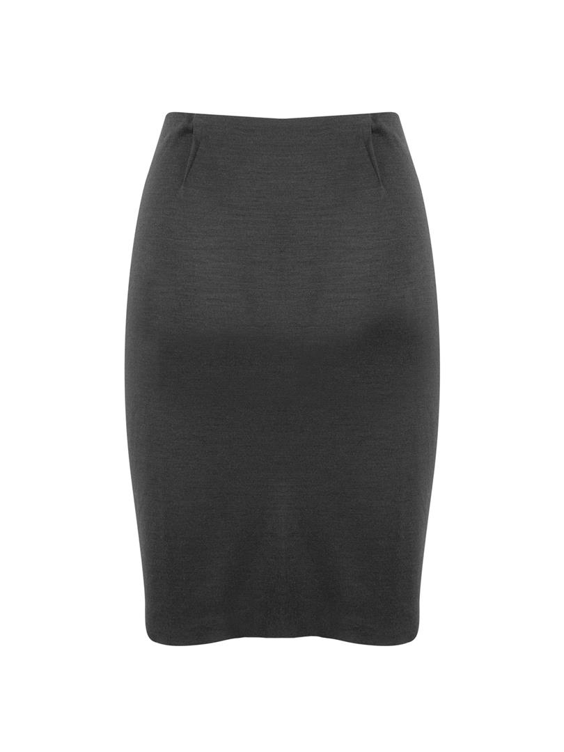 MICROLI Zippered Mini Draped Skirt