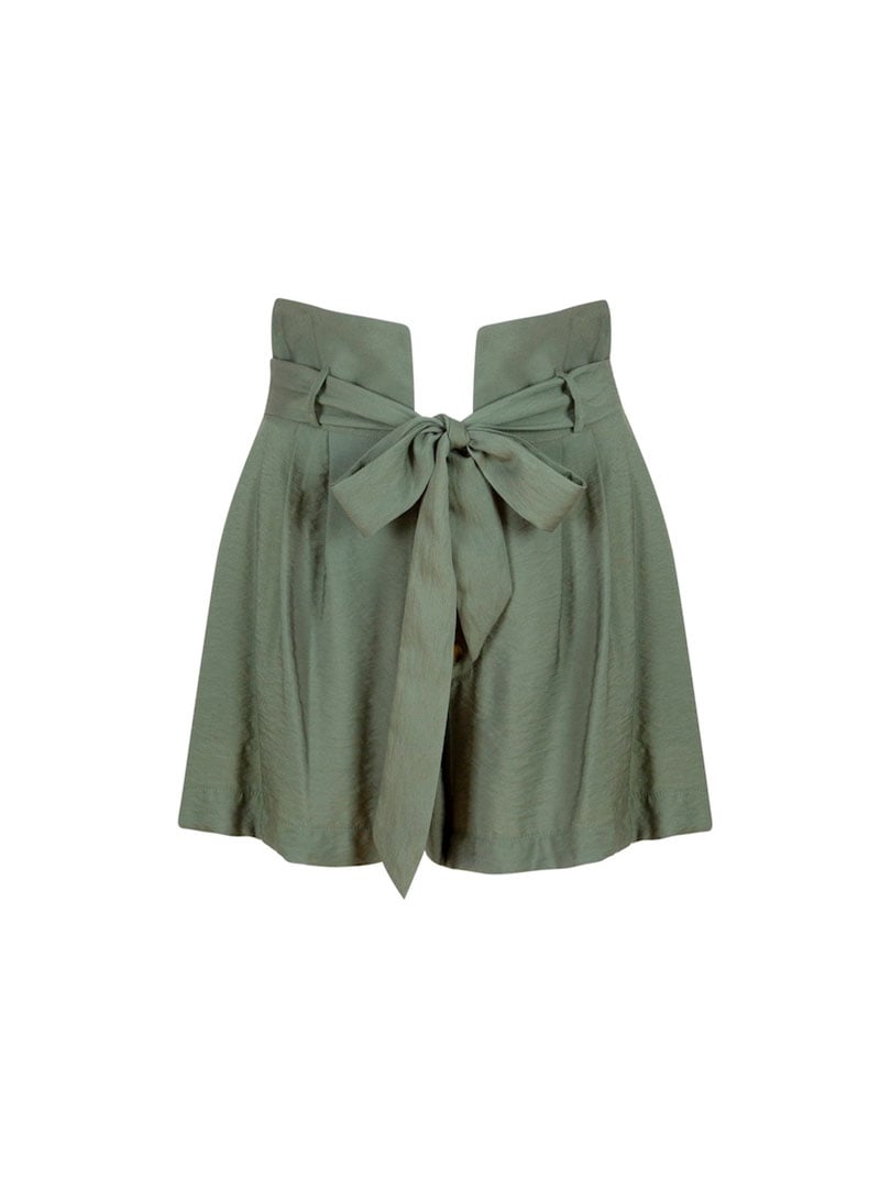 RUTILANS High Waist Relaxed Fit Shorts With Belt