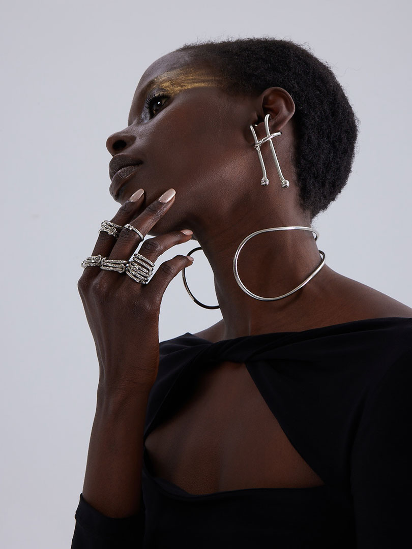 Geometric Choker Necklace