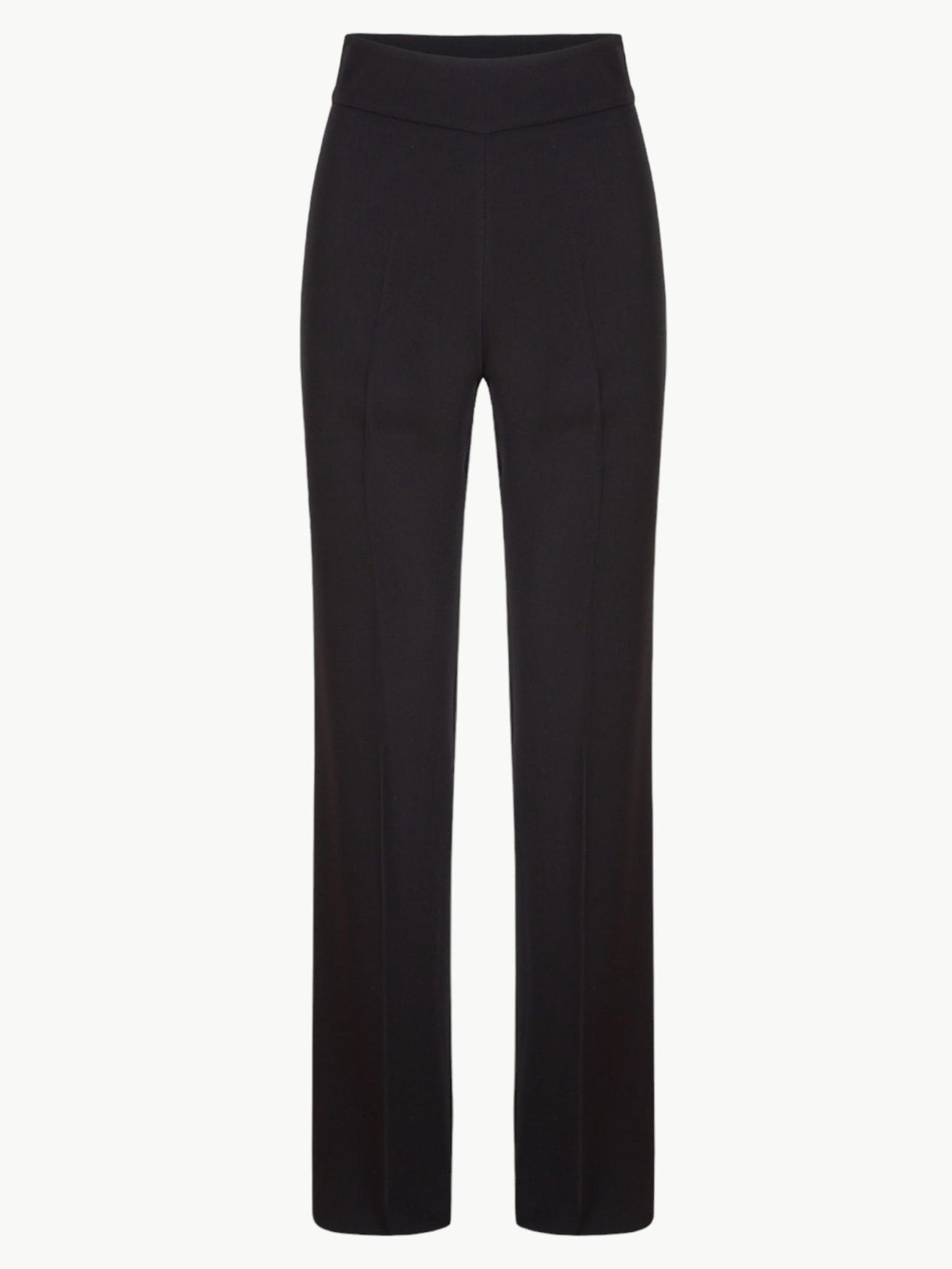 Hidden Zipper Wide Leg Draped Pants - Black Trousers Modelleri