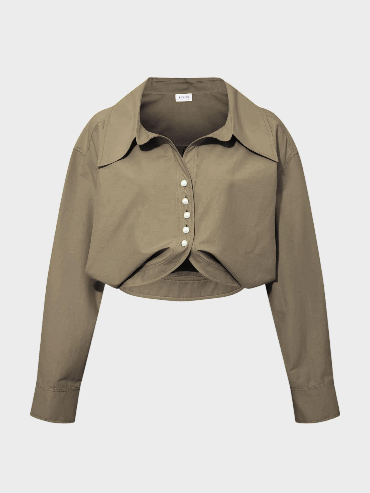 24SS101001 OVERSIZE DÖKÜMLÜ AÇIK YAKA KOTON  GÖMLEK Shirt Modelleri