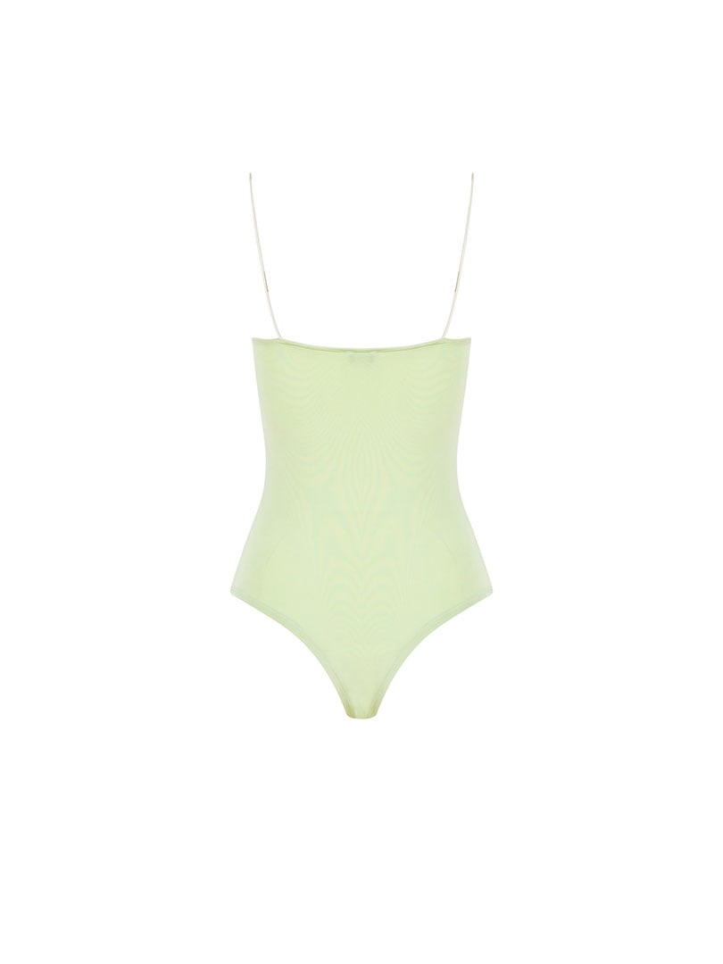 DAHLIA Strapped Cowl Neck Bodysuit