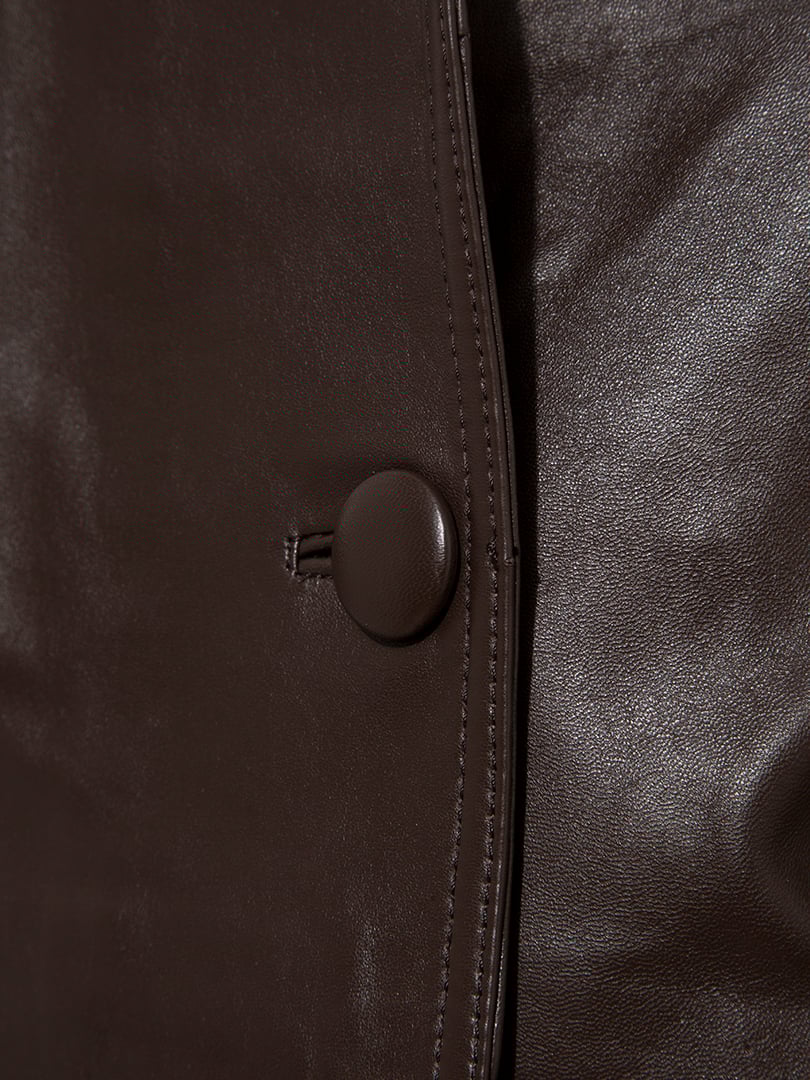 TORYUS Belted Short Leather Jacket