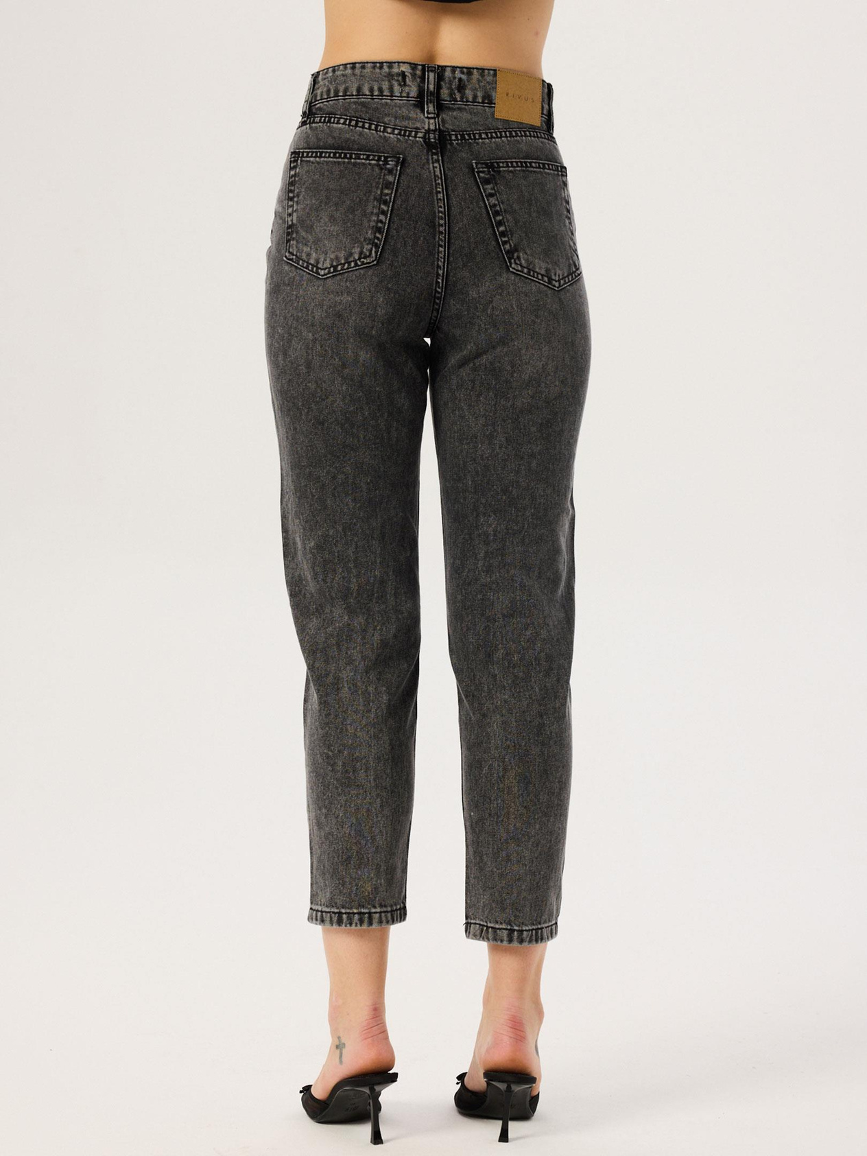 Mom Fit Jean Pantolon - Antrasit Pantolon Modelleri