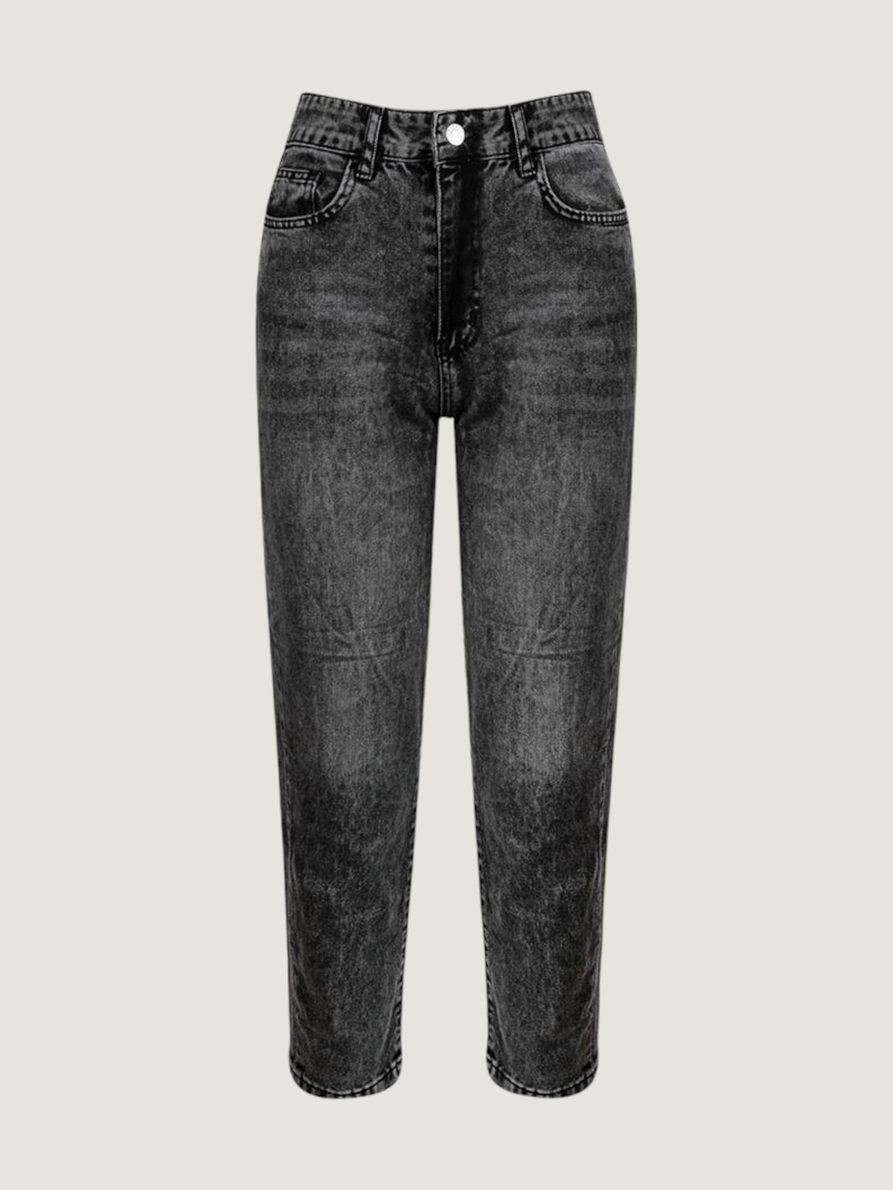 Mom Fit Jean Pantolon - Antrasit Pantolon Modelleri