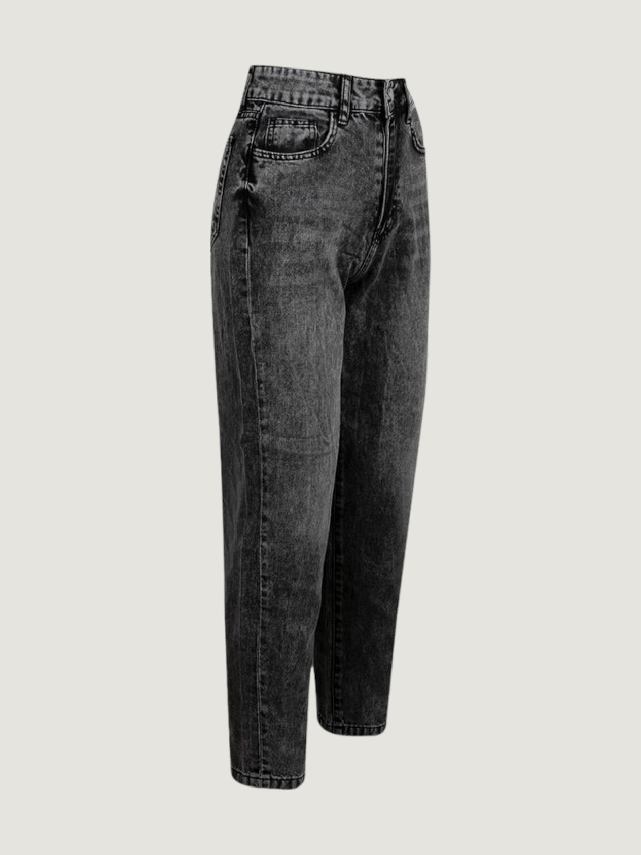 Mom Fit Jean Pantolon - Antrasit Pantolon Modelleri