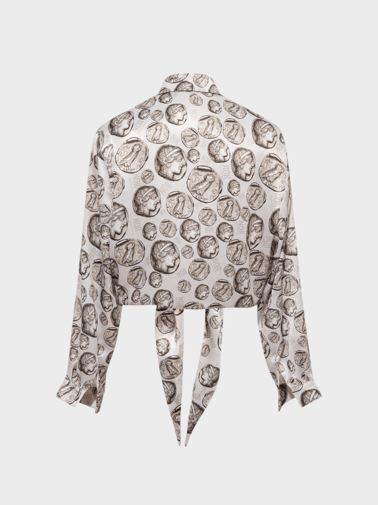 Front Tie Detail Athena Patterned Shirt Shirt Modelleri