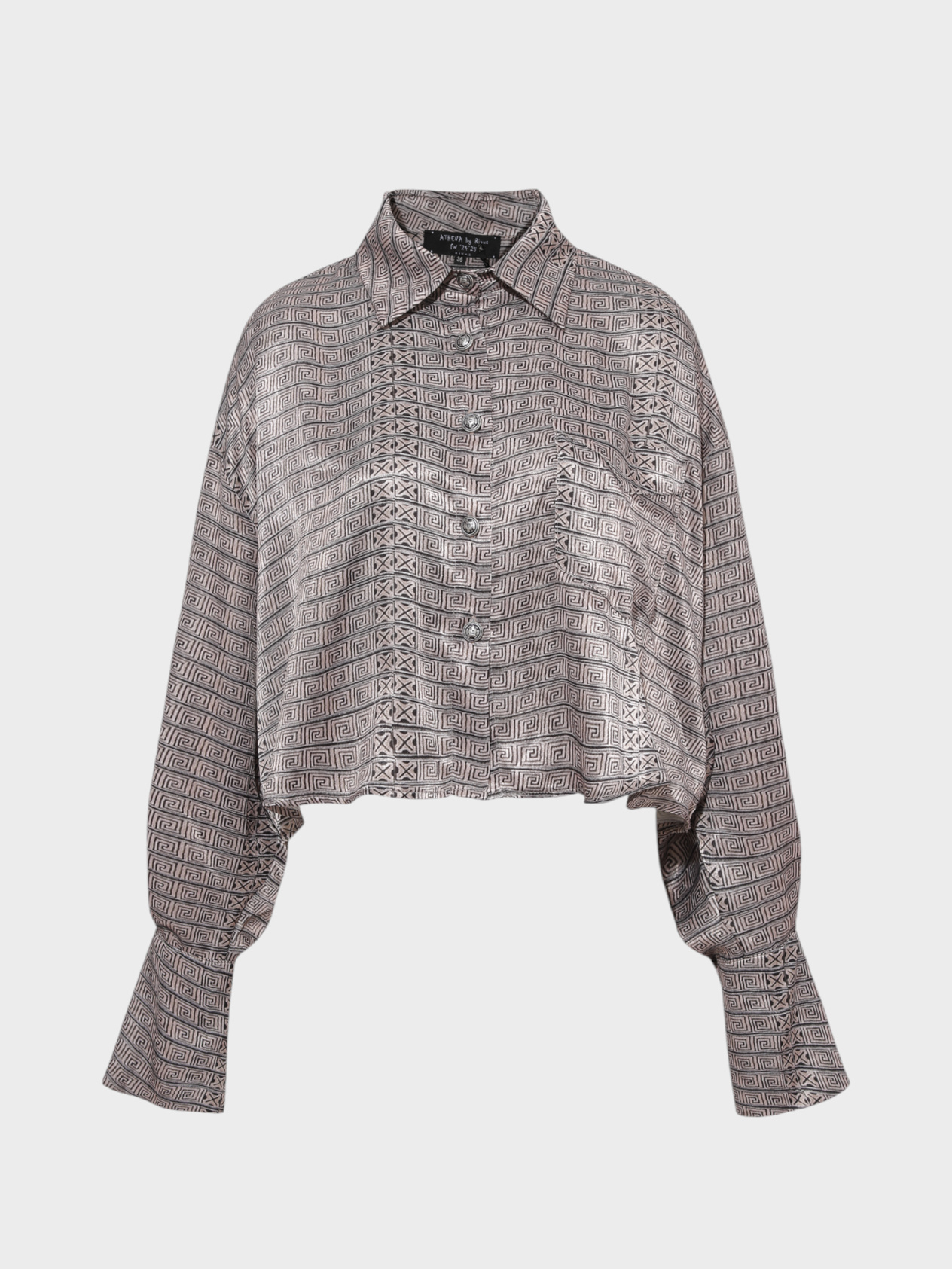 Patterned Loose-Fit Shirt Shirt Modelleri