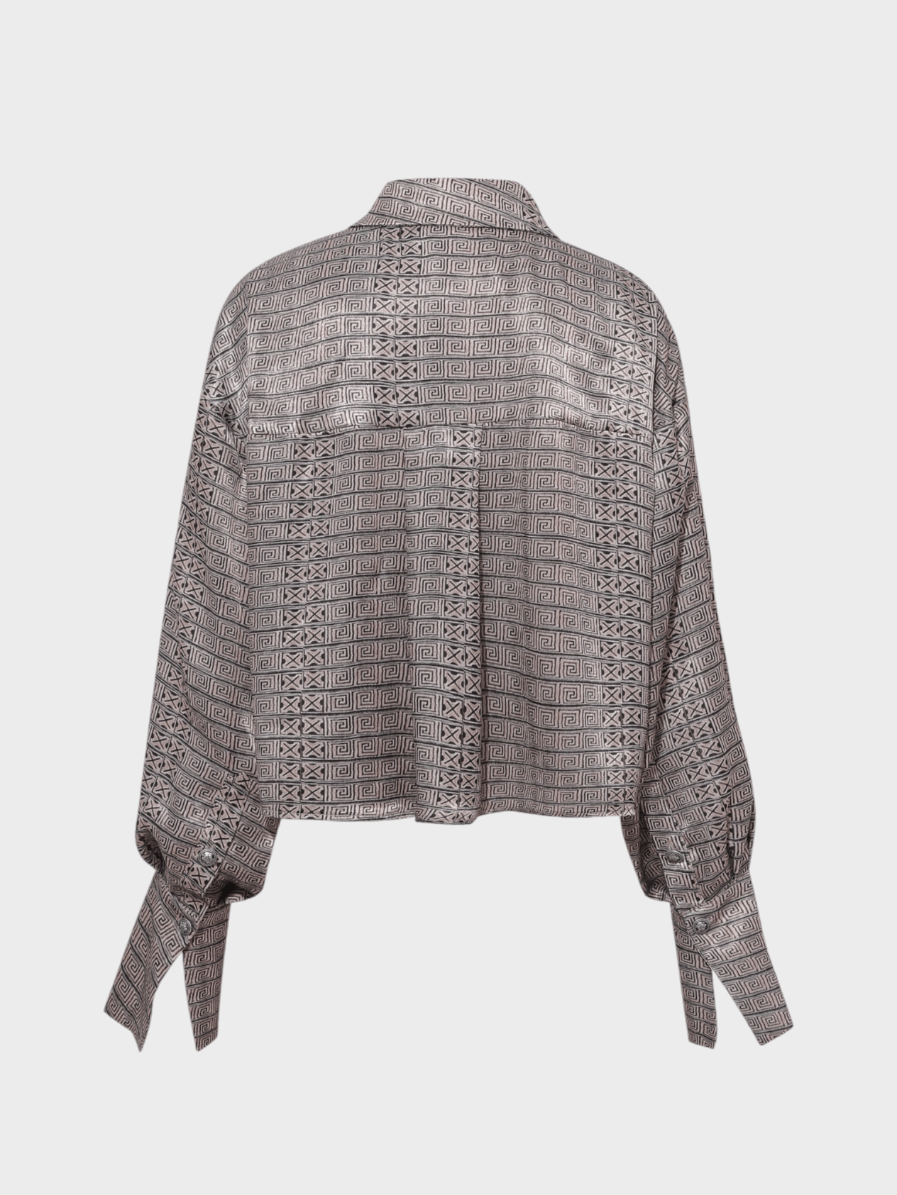 Patterned Loose-Fit Shirt Shirt Modelleri