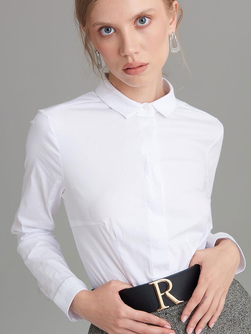 Fit Basıc Shirt - White