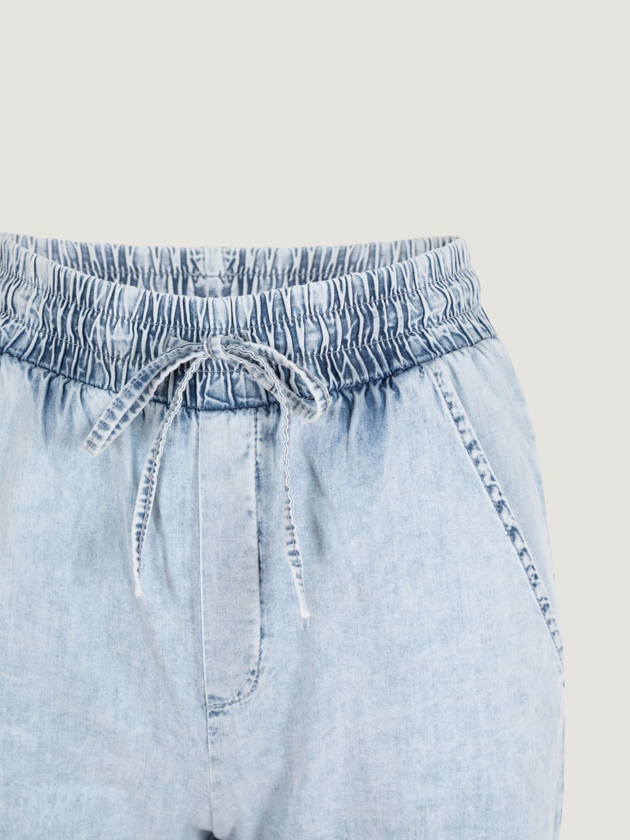 Straight Fit Tensel Jean Pantolon - Light Indigo Pantolon Modelleri