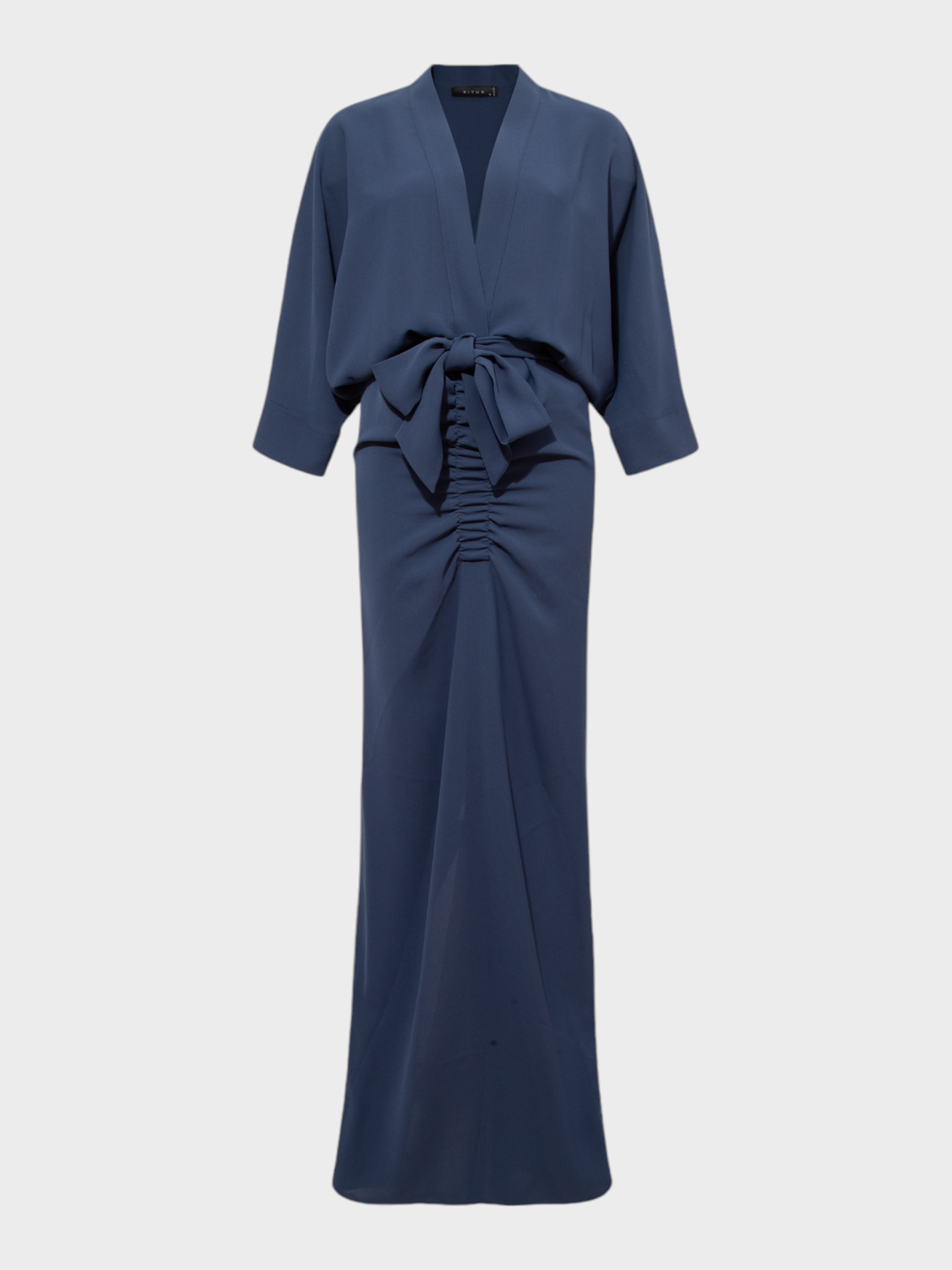 V-Neck Gathered Hem Dress with Elastic Dress Modelleri