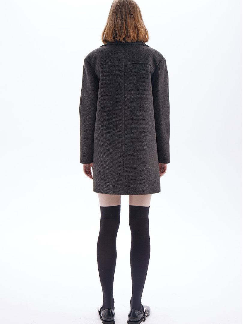 23FW105002 YÜN KARIŞIMLI KAŞE KABAN Coat & Tench Coat Modelleri