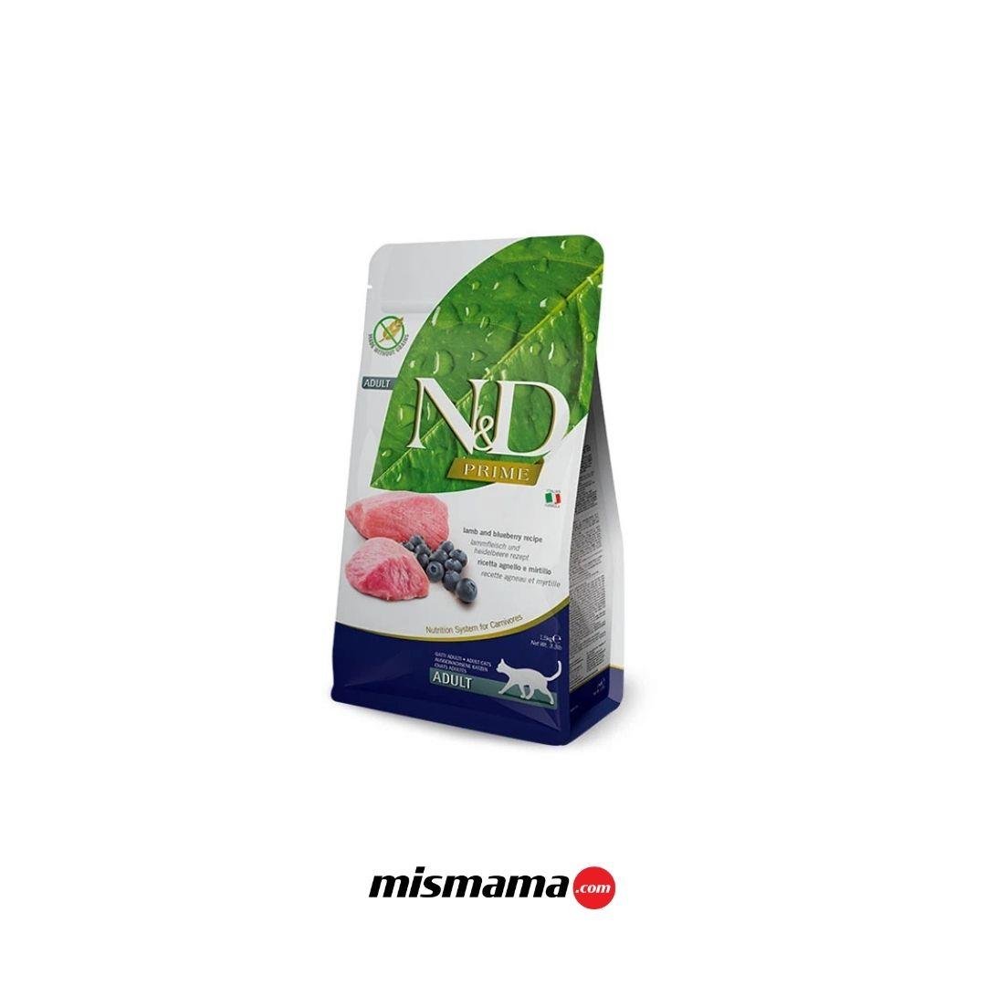 ND Tahılsız Kuzu Etli ve Yaban Mersinli Yetişkin Kedi Maması 10 Kg