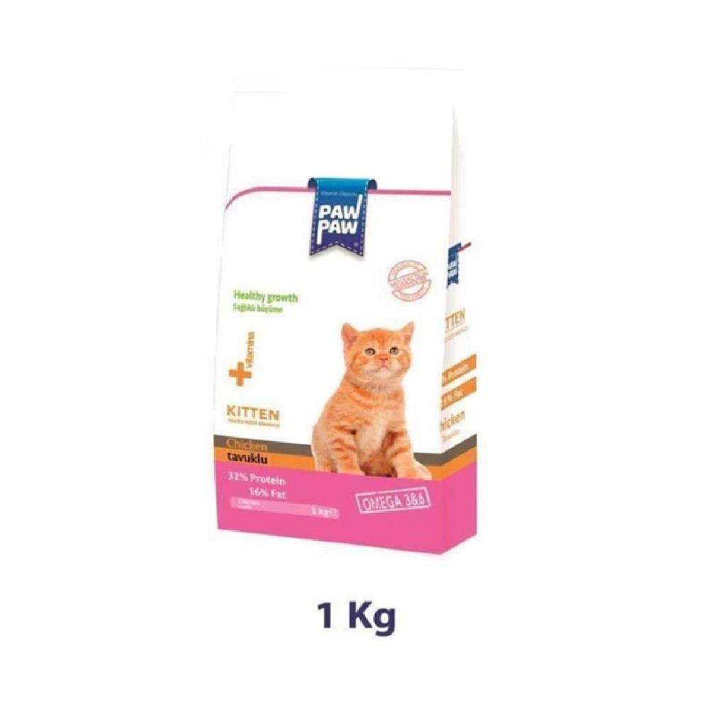 Paw Paw Tavuklu Yavru Kedi Maması 1 Kg