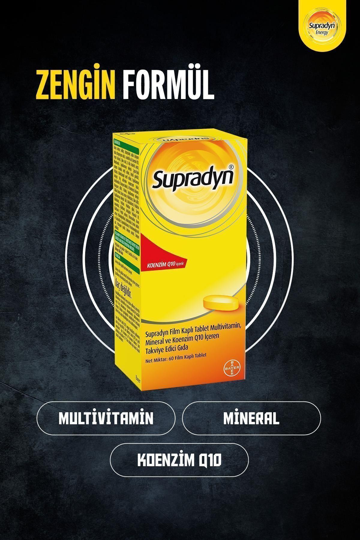 60 Film Kaplı Tablet | Koenzim Q10, Multivitamin Ve Mineral Içeren Takviye Edici Gıda