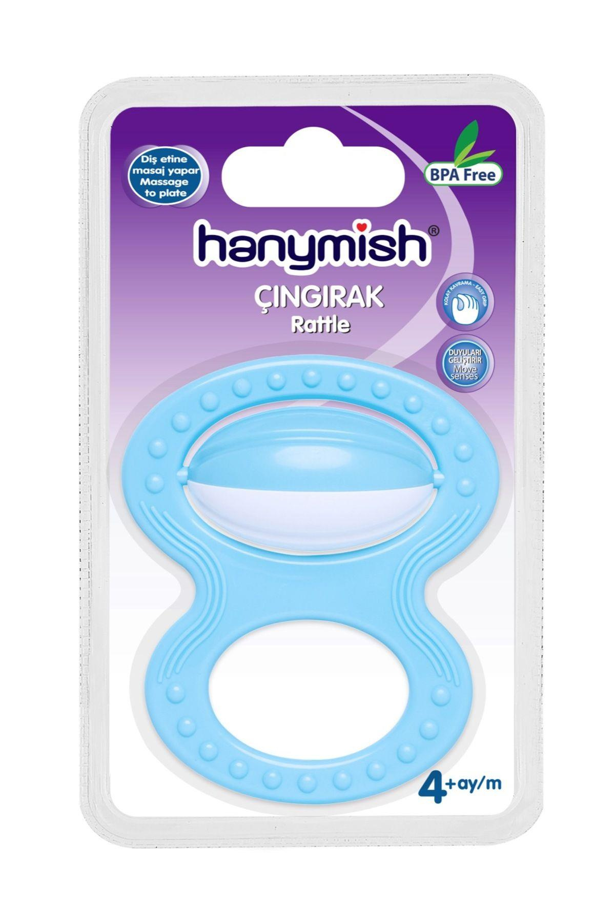 Bebek Çıngırak Rattle 4 + Ay Mavi