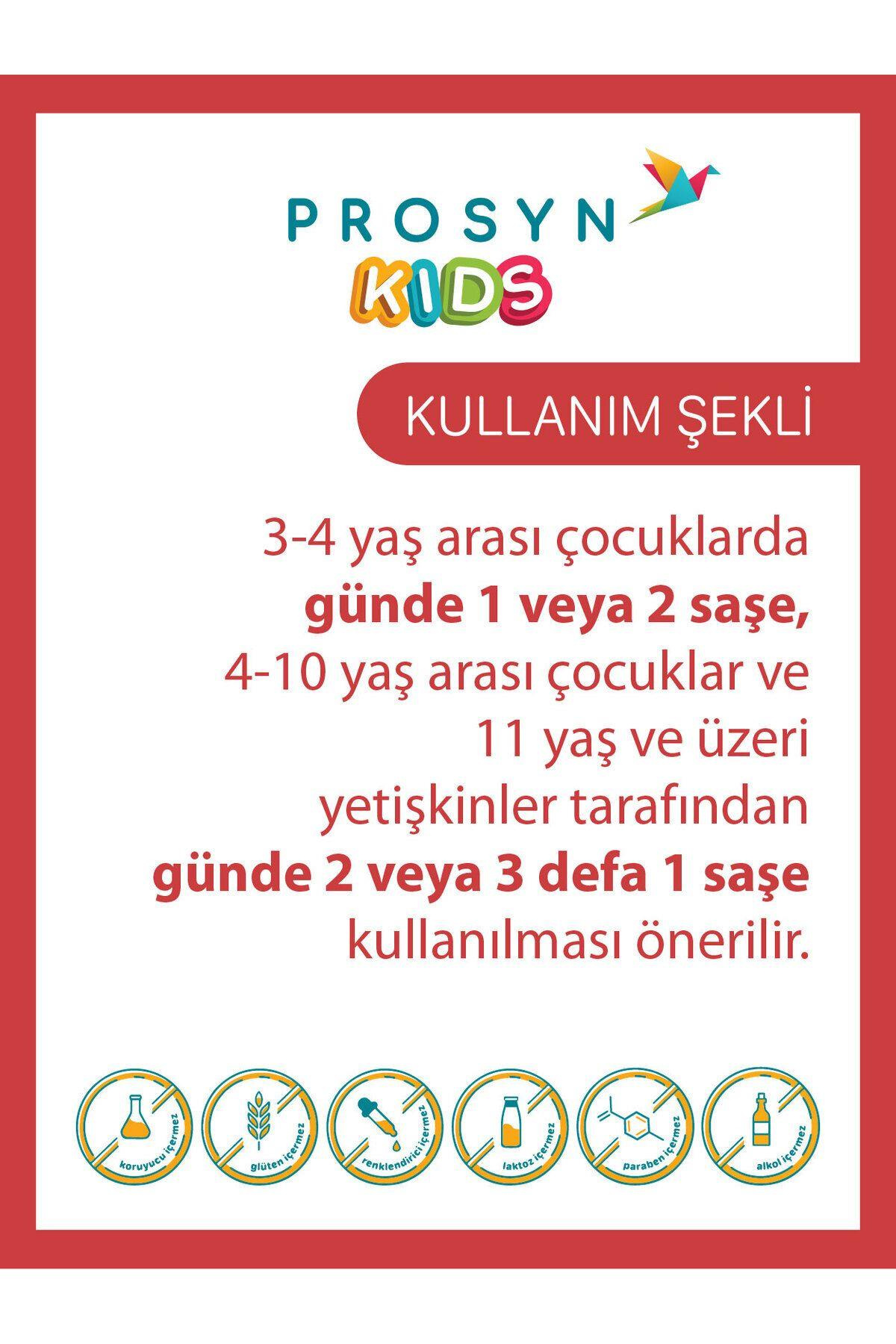 WORLD MEDİCİNEProsyn Kids Probiyotik,Prebiyotik,Rezene ve Papatya İçeren Takviye Edici Gıda 10 Saşe