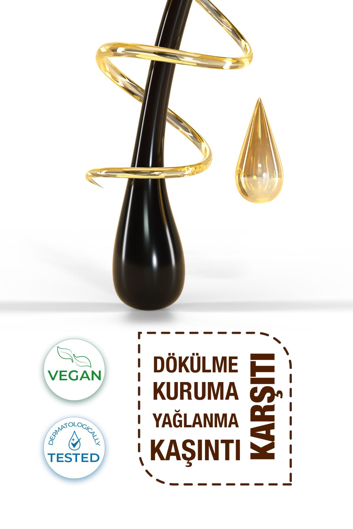 Vegan Tuzsuz Şampuan 250ml & Saç Bakım Kremi 200ml Sülfatsız, Kolajen, Biotinli 2'li Şampuan Ve Krem