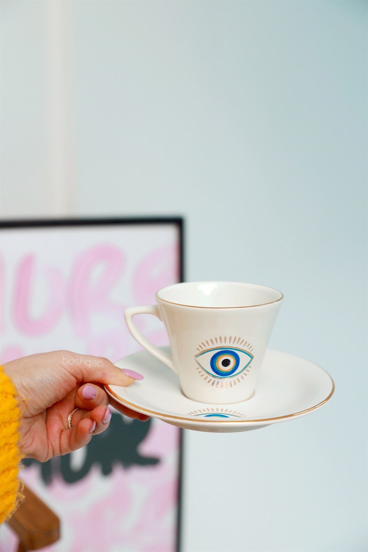 Kaylee 6 Kişilik Çay ve Nescafe Fincan Takımı
