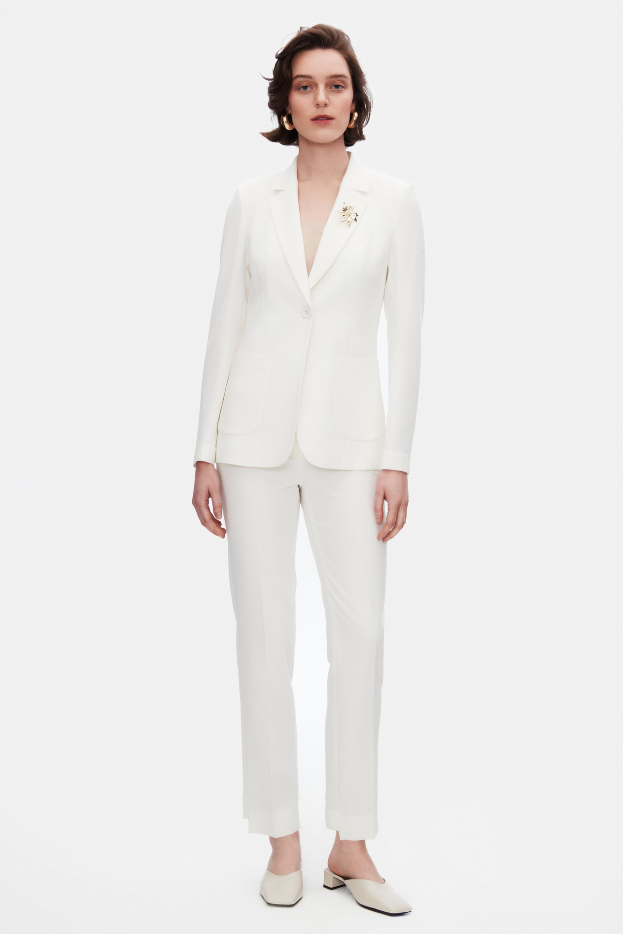 TEK DÜĞMELİ BLAZER CEKET CİGARETTE PANTOLON TAKIM