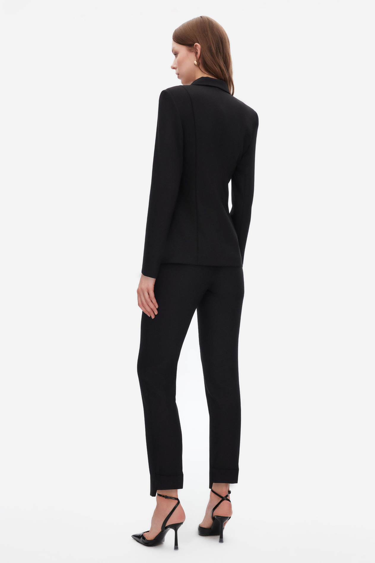 TEK DÜĞMELİ BLAZER CEKET CİGARETTE PANTOLON TAKIM