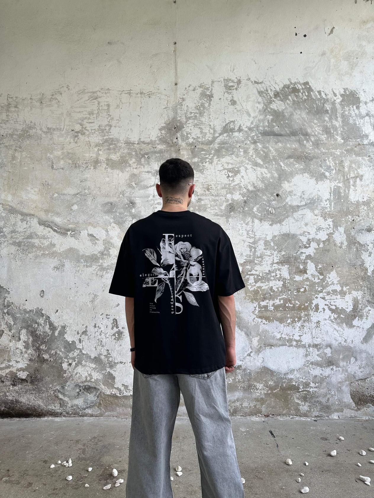 Respect Ovesize T-Shirt - Siyah