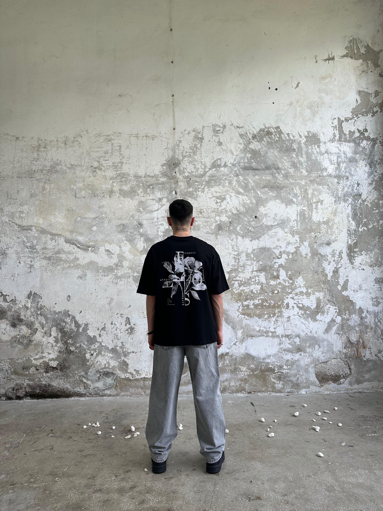 Respect Ovesize T-Shirt - Siyah