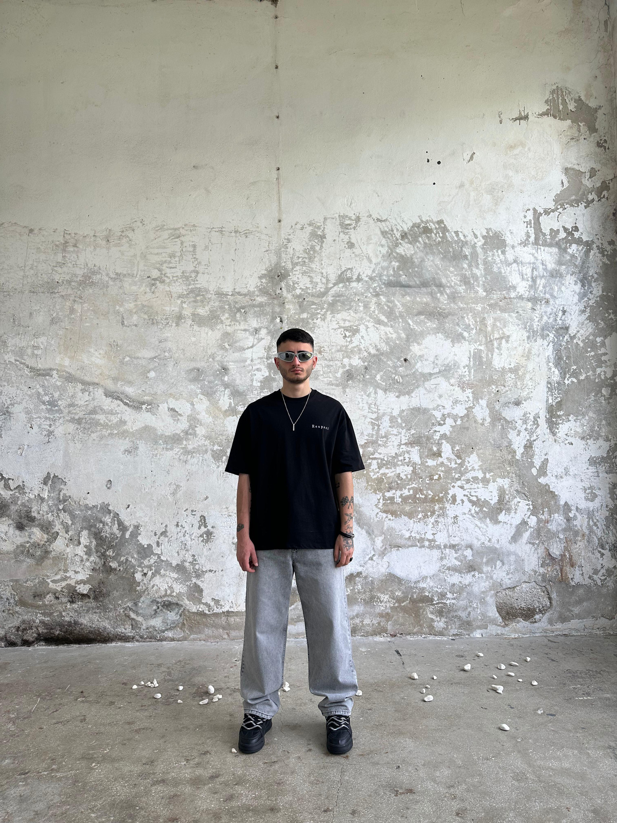 Respect Ovesize T-Shirt - Siyah