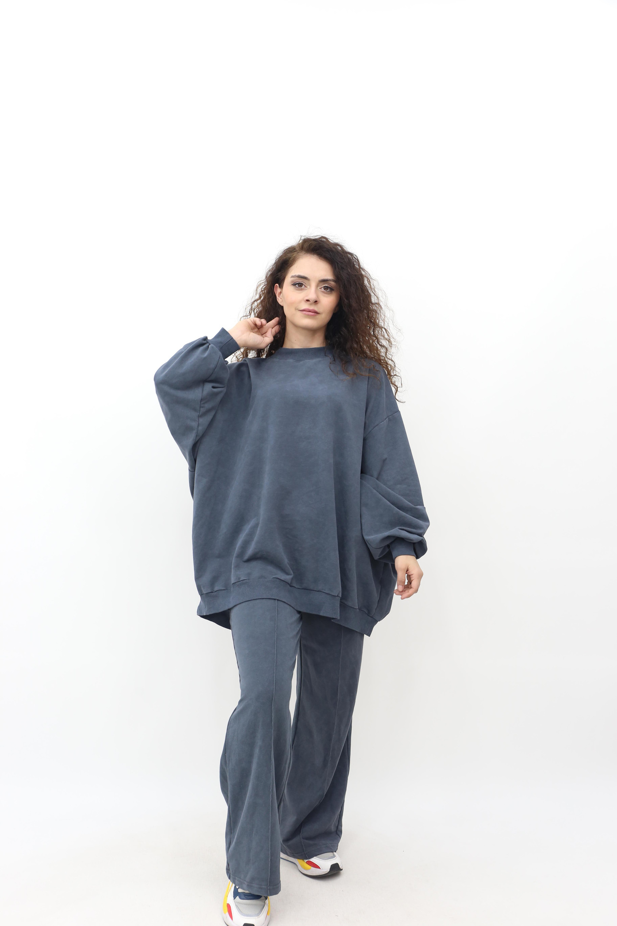 Oversize Eşofman Takımı -Füme