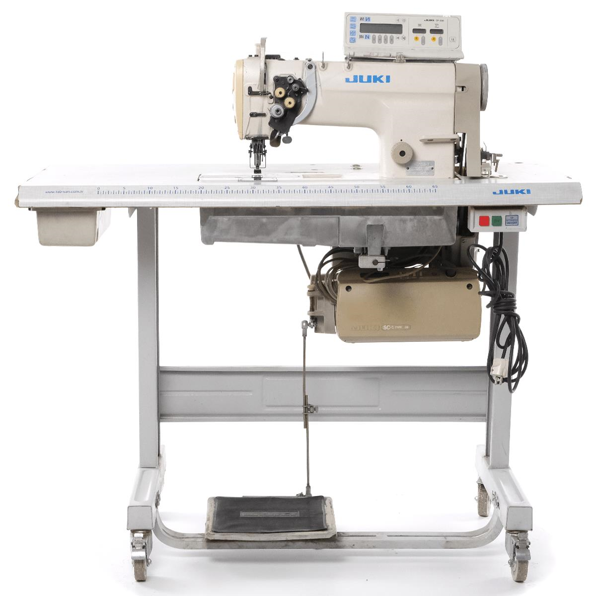 2.El Juki | LH-3168 | Otomatik Çift İğne Dikiş Makinesi | SC-1 Motorlu | Küçük Mekik| İptalli