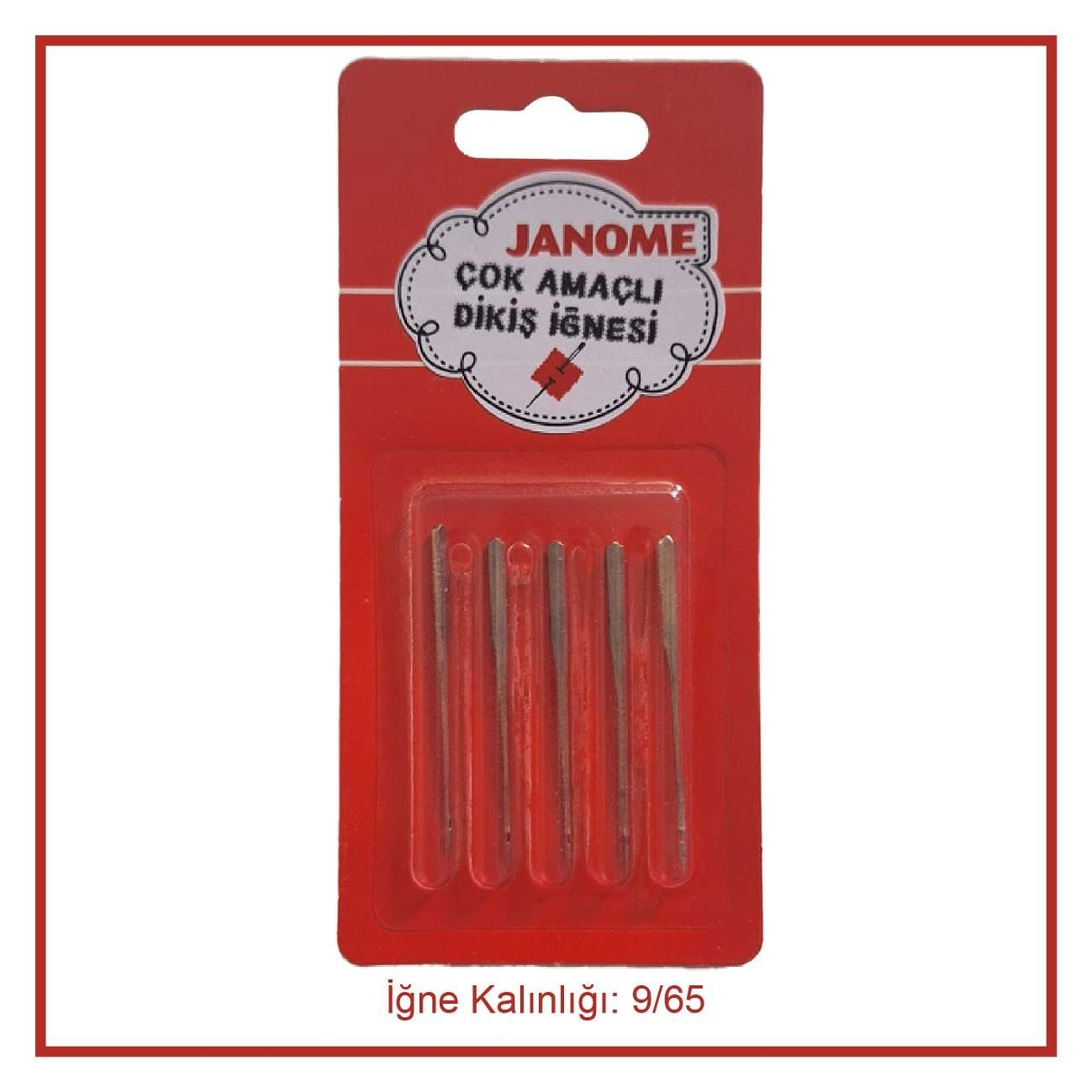 FDM Janome HAX1 9 No Aile Makine İğnesi Standart | Ev Tipi Makine İğnesi | 1 Paket 5 Adettir | Tüm Ev Tipi Marka Makineler İle Uyumludur