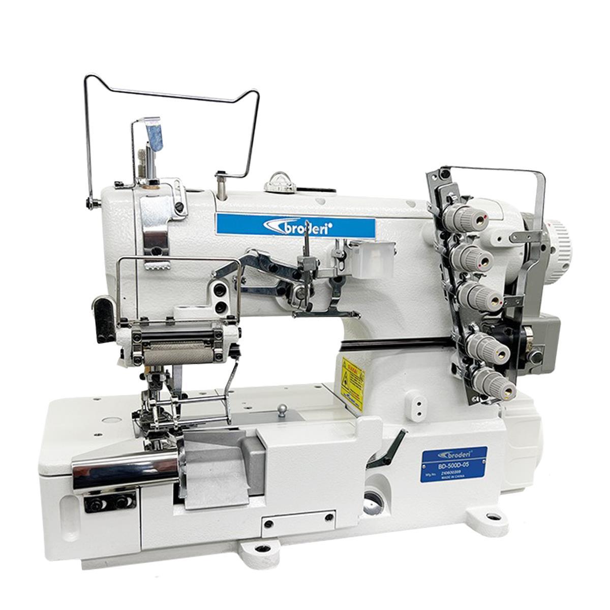 FDM Broderi BD-500D-05 Sağdan Bıçaklı Reçme Makinesi, Direct Drive, Regulalı, Kafadan Motorlu, İğne Pozisyonlu, Tabla ve Tekerlekli Ayak
