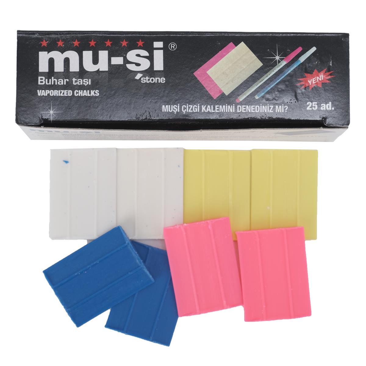 FDM Muşi Çizgi Taşı Karışık Renkli 25 Adet
