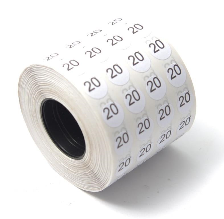 Fdm Numaralı Etiket 15 Numara (1 Rulo 3500 Adet)