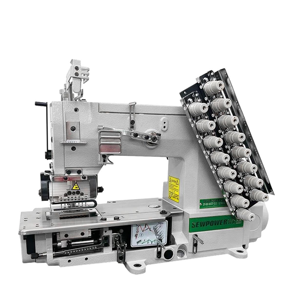 FDM Sewpower SP-008-08064P Burunlu Lastik Şerit Makinesi,8 İğne, Direct Drive, İğne Pozisyonlu, Kafadan Motorlu