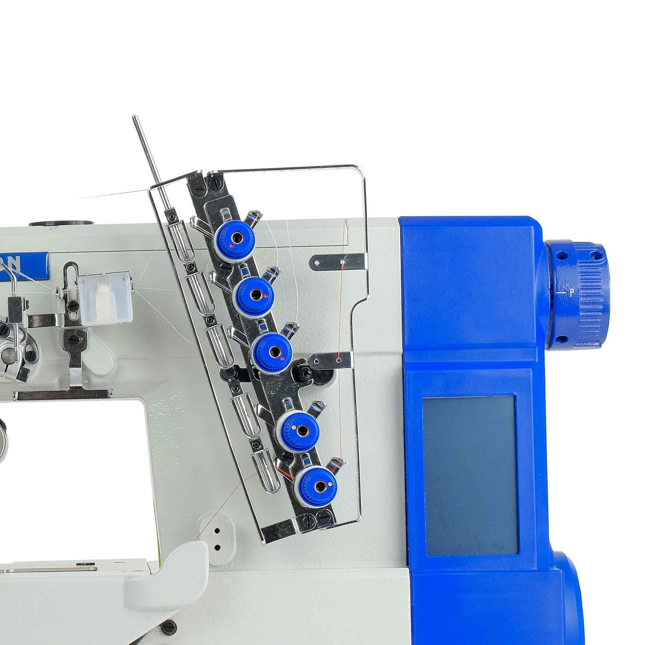 FDM Stron H7-01CB/UT/WP/B Otomatik Etek Reçme Makinesi, Direct Drive, İplik Kesmeli, Ayak Kaldırmalı, Kafadan Motorlu, Tabla ve Tekerlekli Ayak