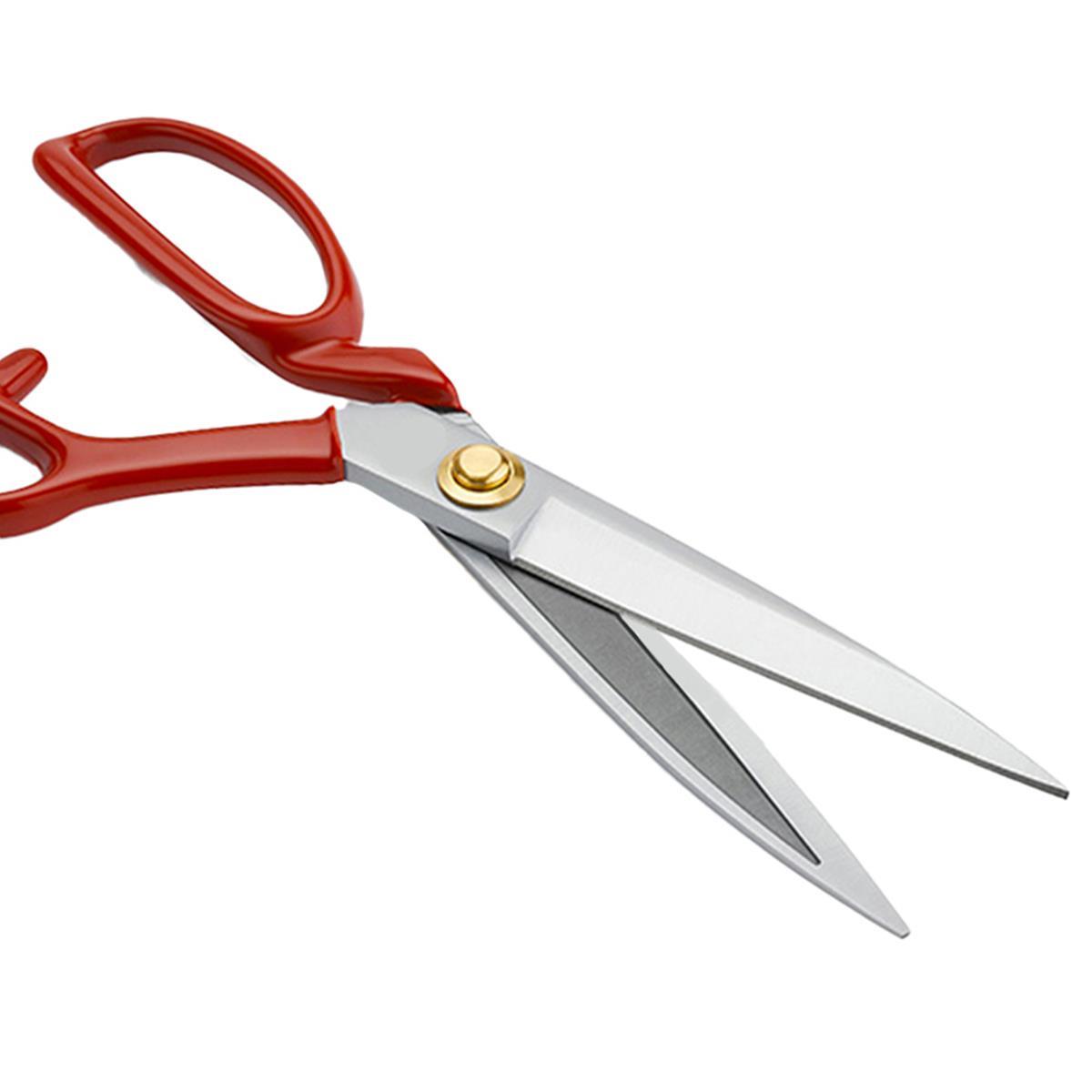 FDMSTAR Fs-1094 Kırmızı Saplı Paslanmaz Çelik Somunlu Makas 9 İnç (22.5cm)