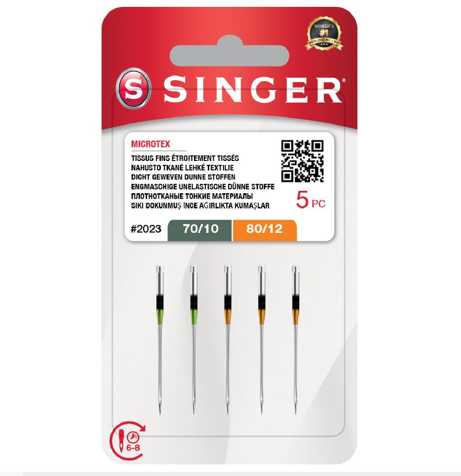 Singer Dikiş Makinesi Mikrotex İğnesi Karışık 2023 (10-12 No) 