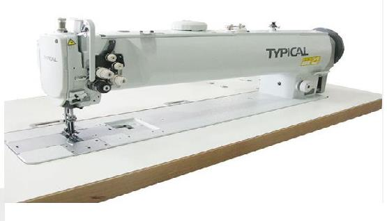 Typical GC-20665-L25 Çift Papuç Tek İğne Kilit Dikiş ( 65 cm ), Direct Drive, Ayak Kaldırmalı, İplik Kesmeli, Kafadan Motorlu, Ayak Transportlu