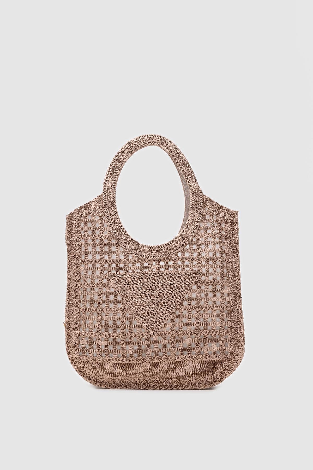 Vicolo Vizon Handmade Makrome Tote Çanta