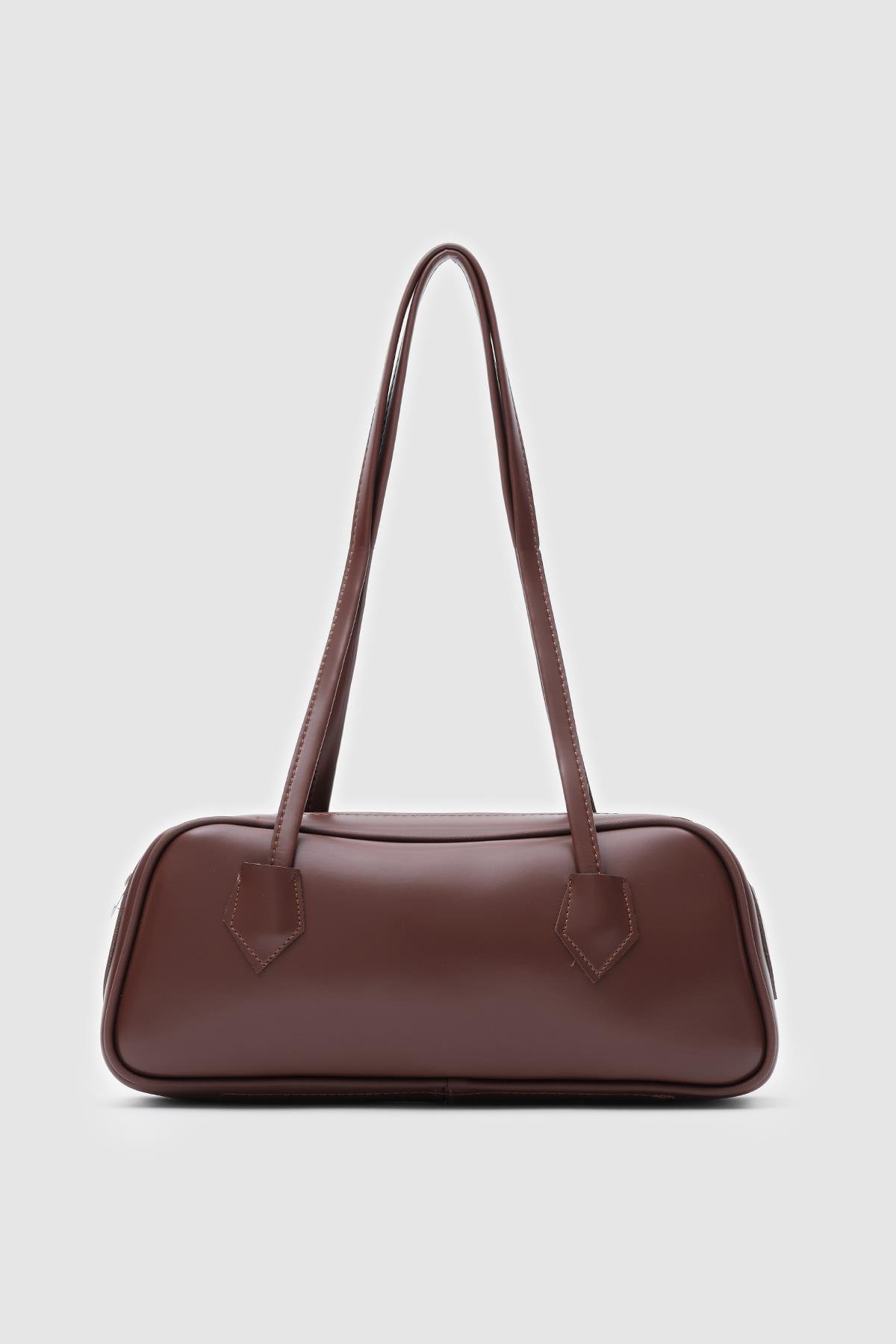 Boheme Fındık Kabuğu Vintage  Baget Çanta 
